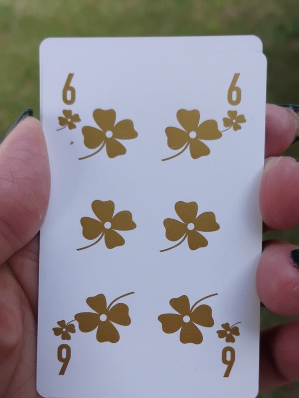 Dior 6 of clovers collectors card in a magnetic case